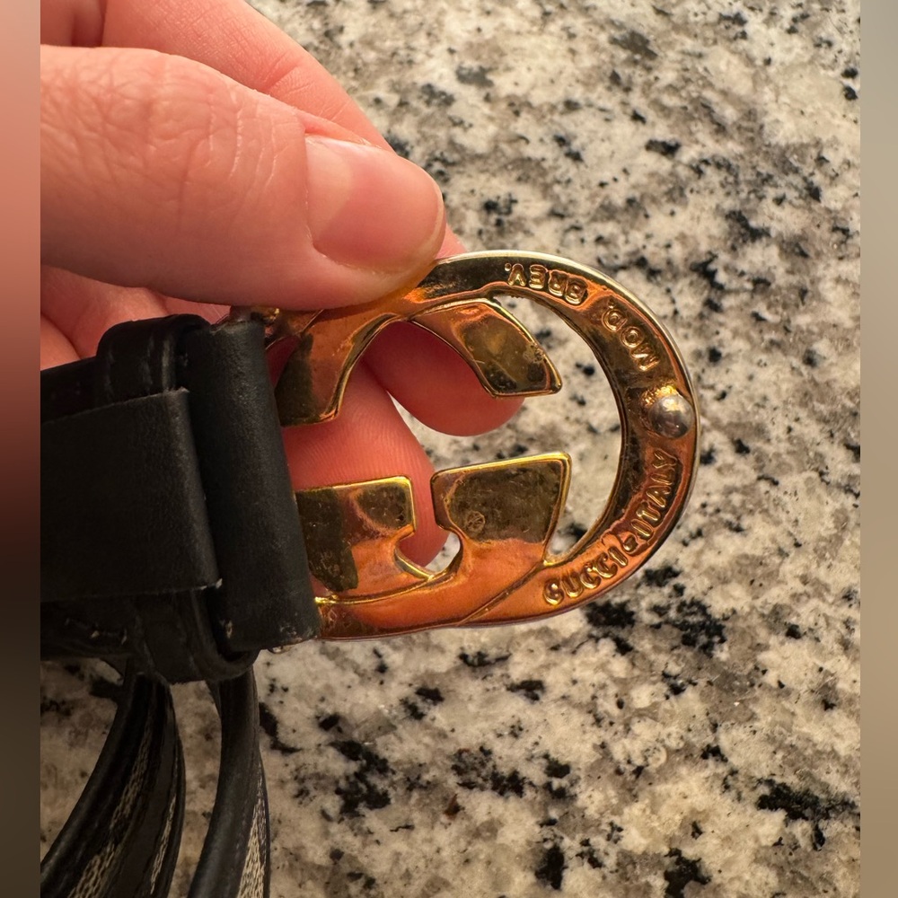 Vintage Gucci Leather Waist Belt - Picture 6 of 7